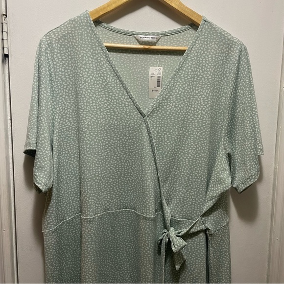NWT sz 2X PENNINGTONS fauz wrap side tie flowy vneck tee - Picture 7 of 7